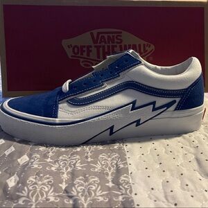 Vans Electric Blue and White Sneakers, NWT, Tampa Bay Lightning Fans